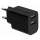 GEMBIRD 2-portowa uniwersalna ładowarka USB, 2.4 A, kolor czarny TA-UC-2A12-01-BK - 1351740 - zdjęcie 3